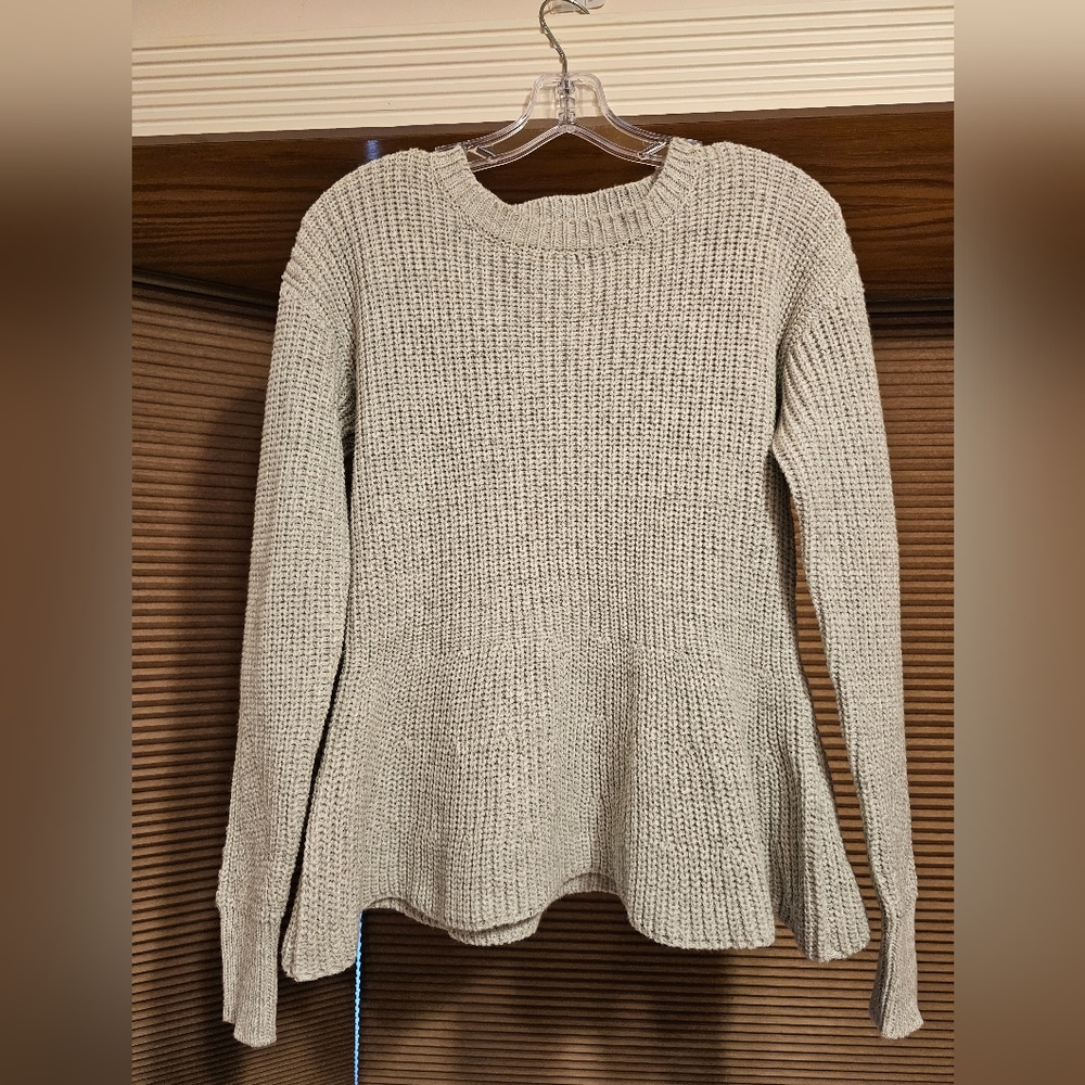 Peplum sweater